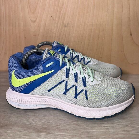 Nike Winflo 3 Light Blue/Blue/Yellow 831562-401 Women's 6.5 - Picture 4 of 11